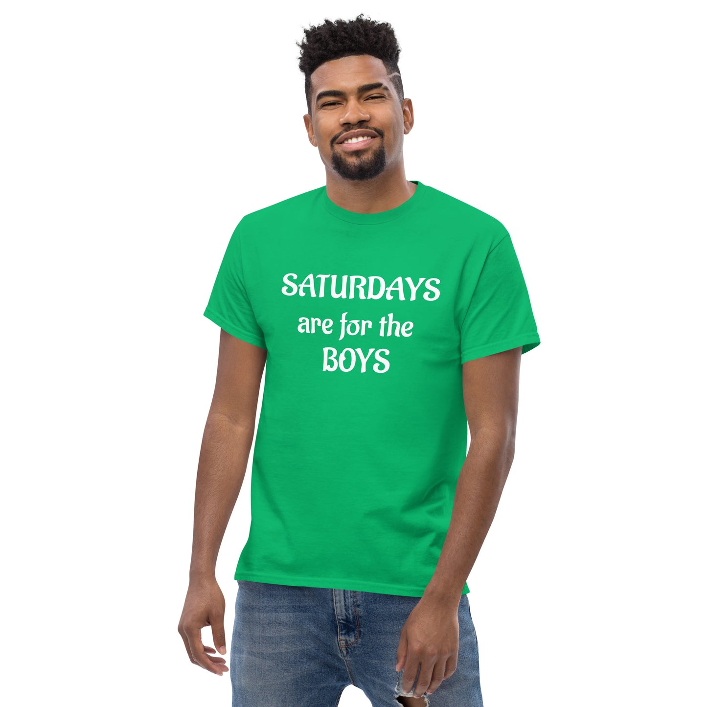 Saturdays are for the boys Men's classic tee