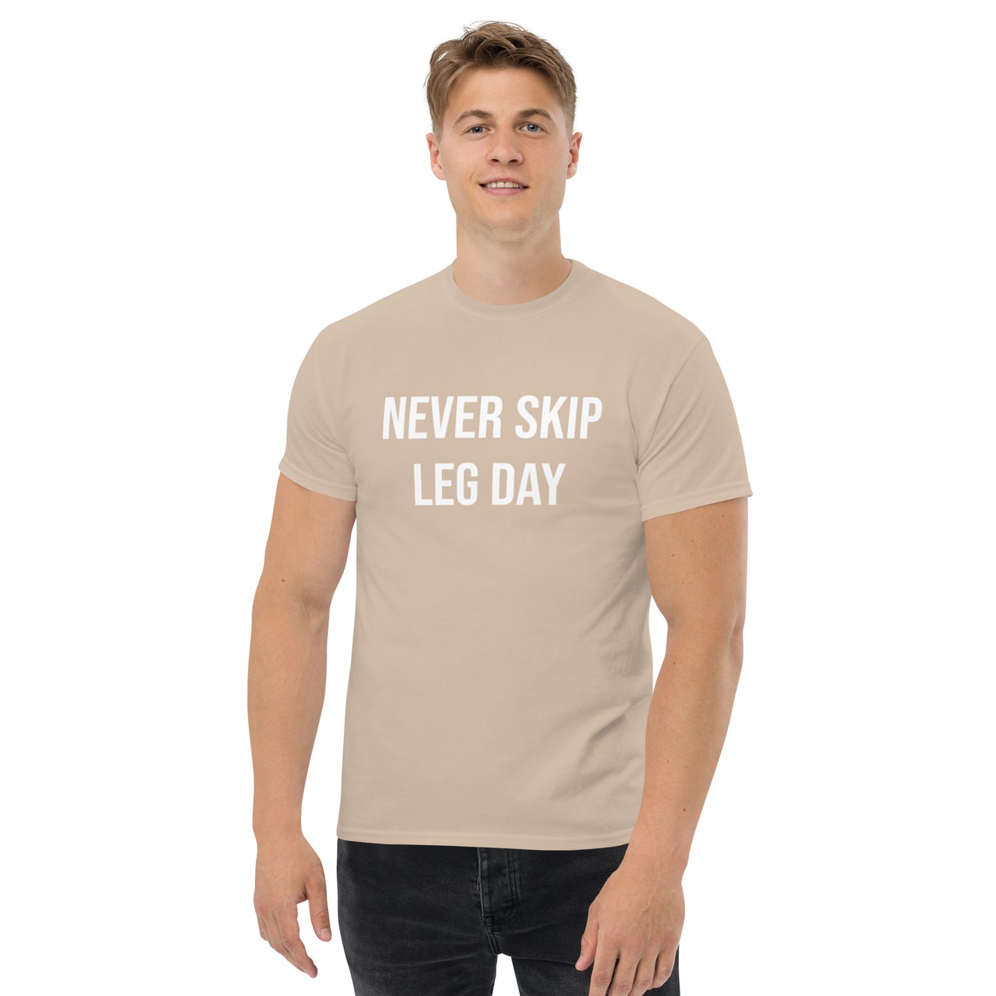 Never Skip Leg Day Men's classic tee