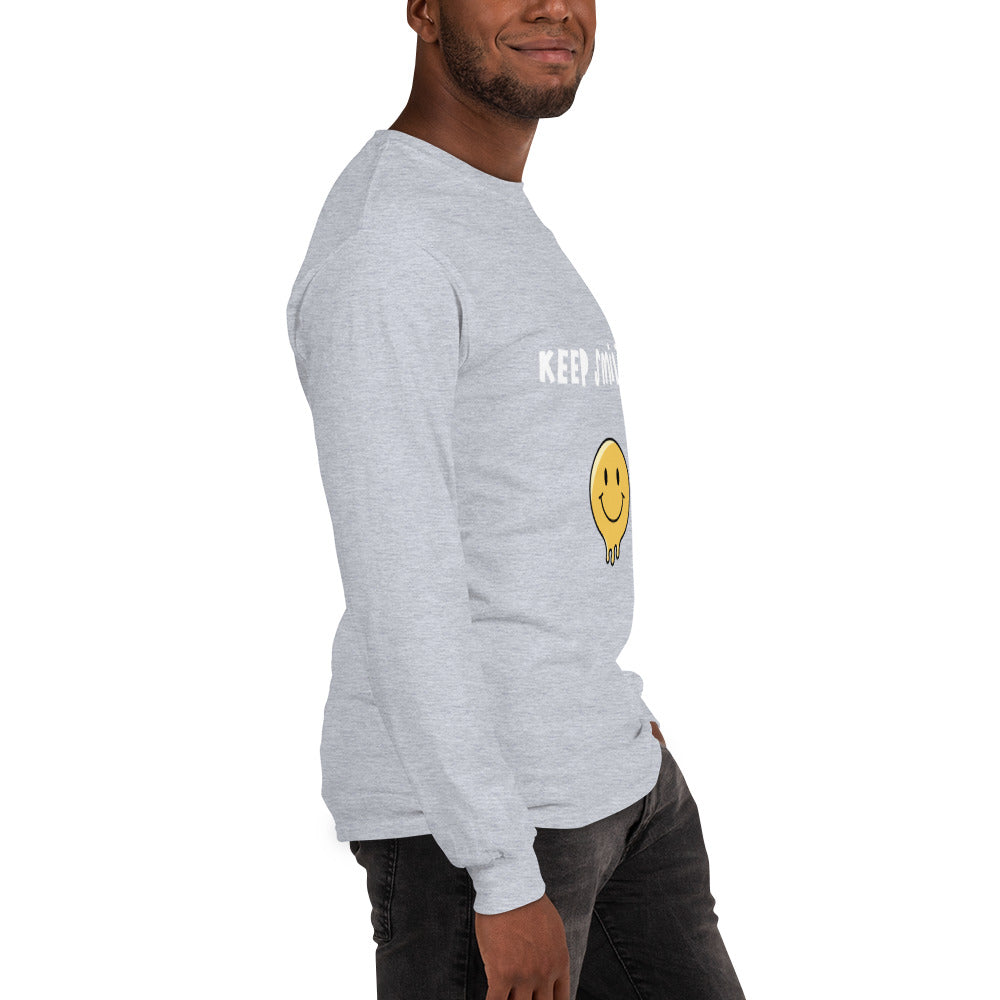 Keep Smiling Men’s Long Sleeve Shirt
