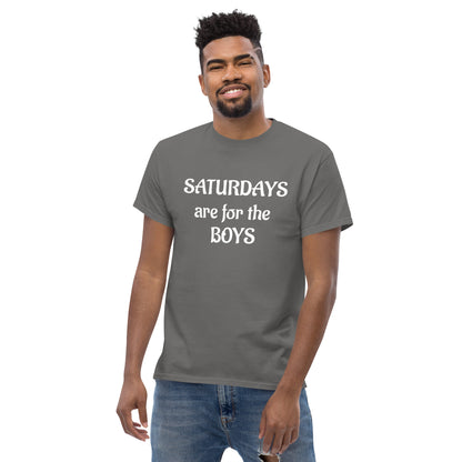 Saturdays are for the boys Men's classic tee