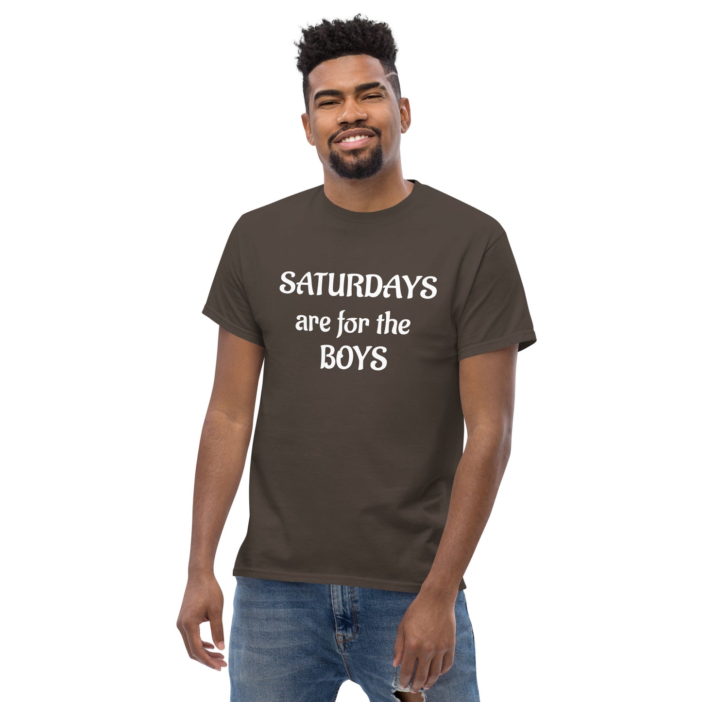 Saturdays are for the boys Men's classic tee