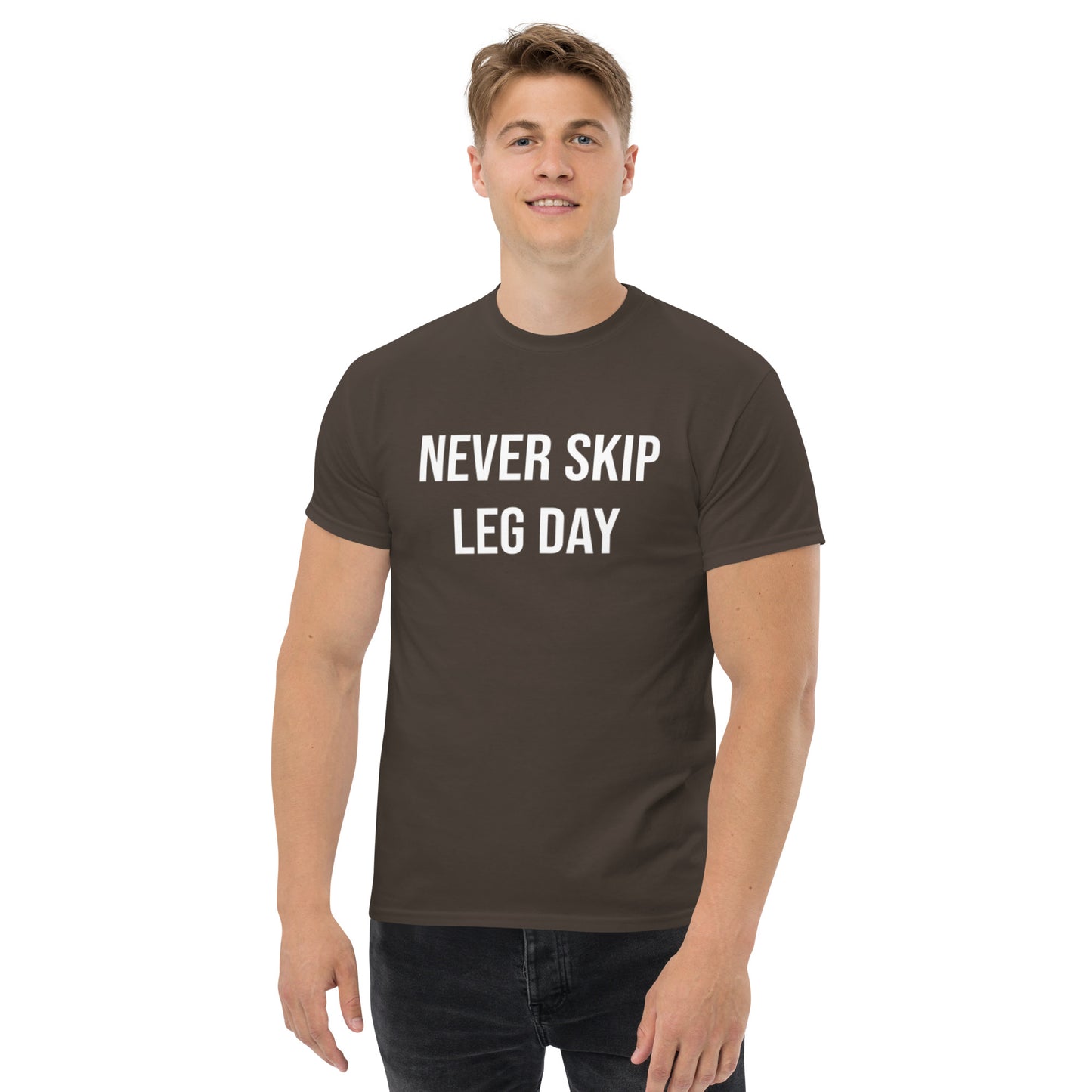 Never Skip Leg Day Men's classic tee