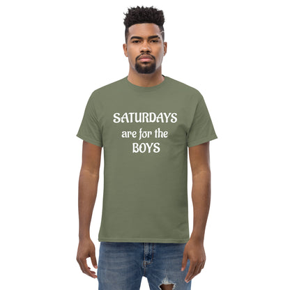 Saturdays are for the boys Men's classic tee