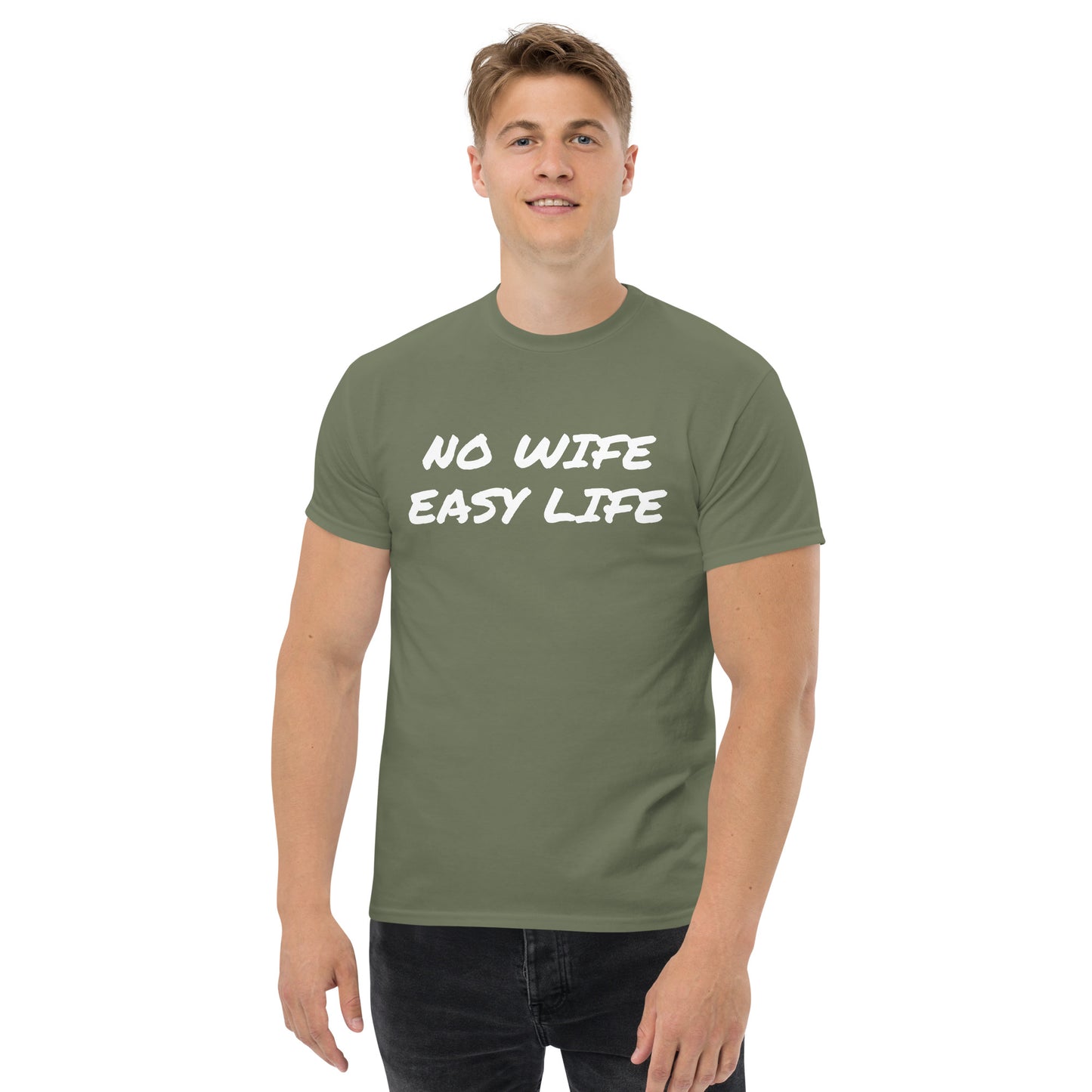 No Wife Easy Life Men's classic tee