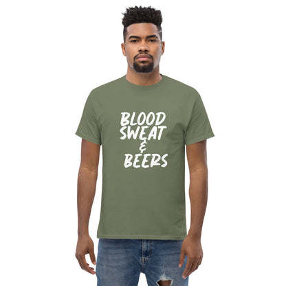 Blood Sweat and Beers Men's classic tee