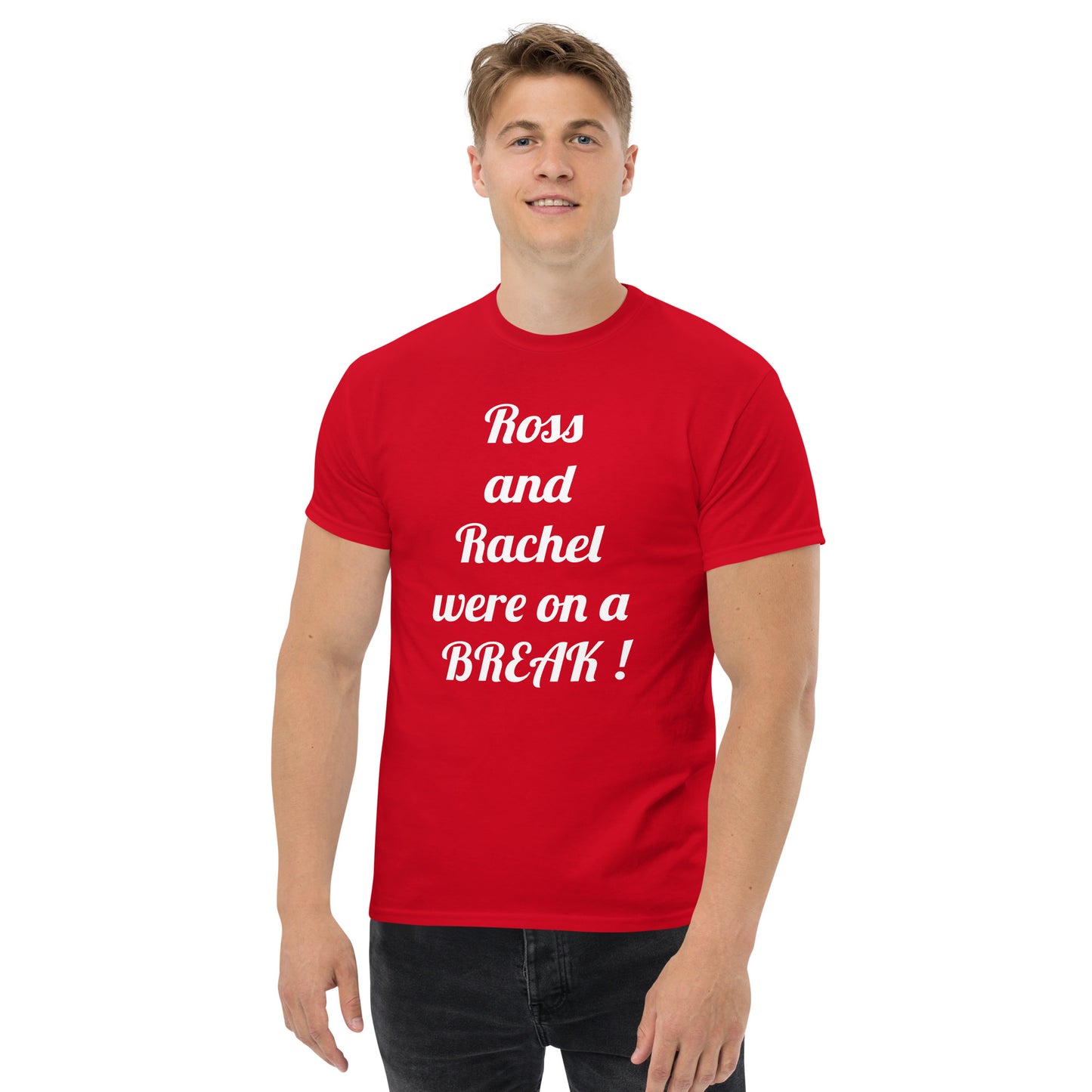 Ross and Rachel Break Men's classic tee