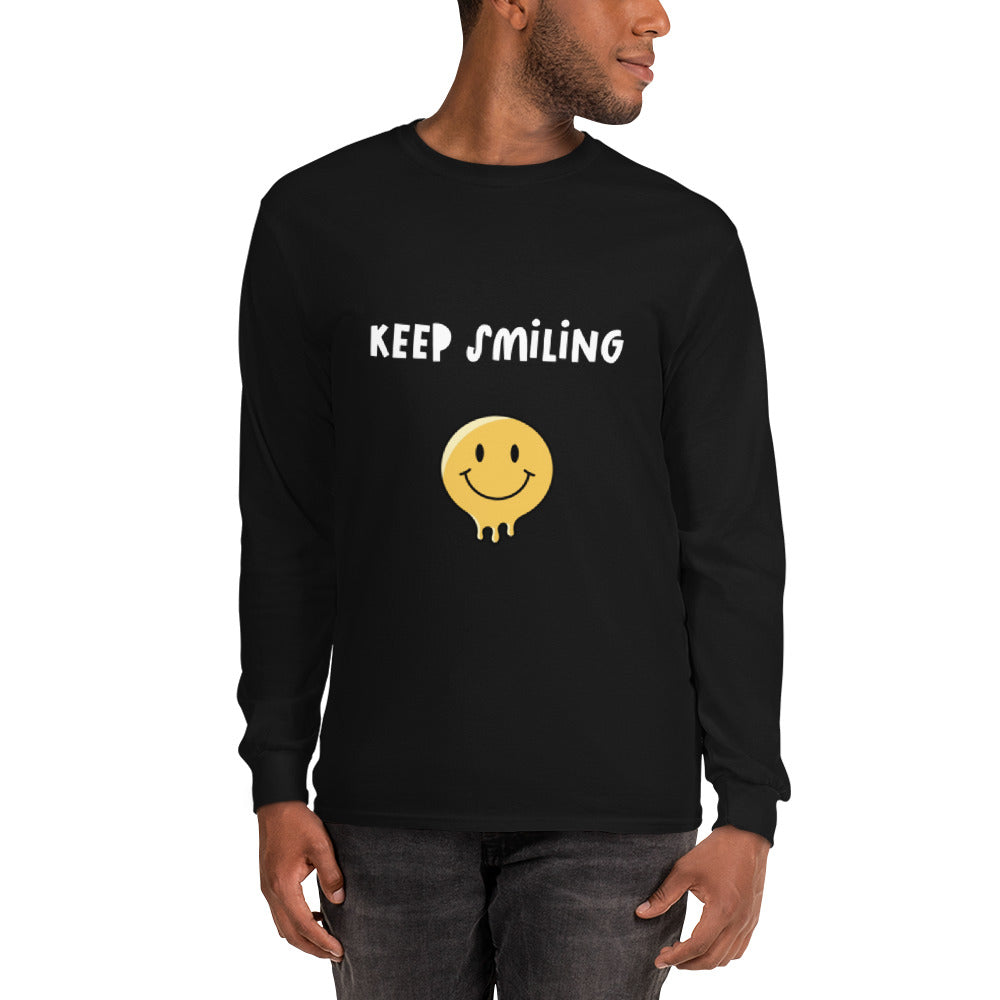 Keep Smiling Men’s Long Sleeve Shirt