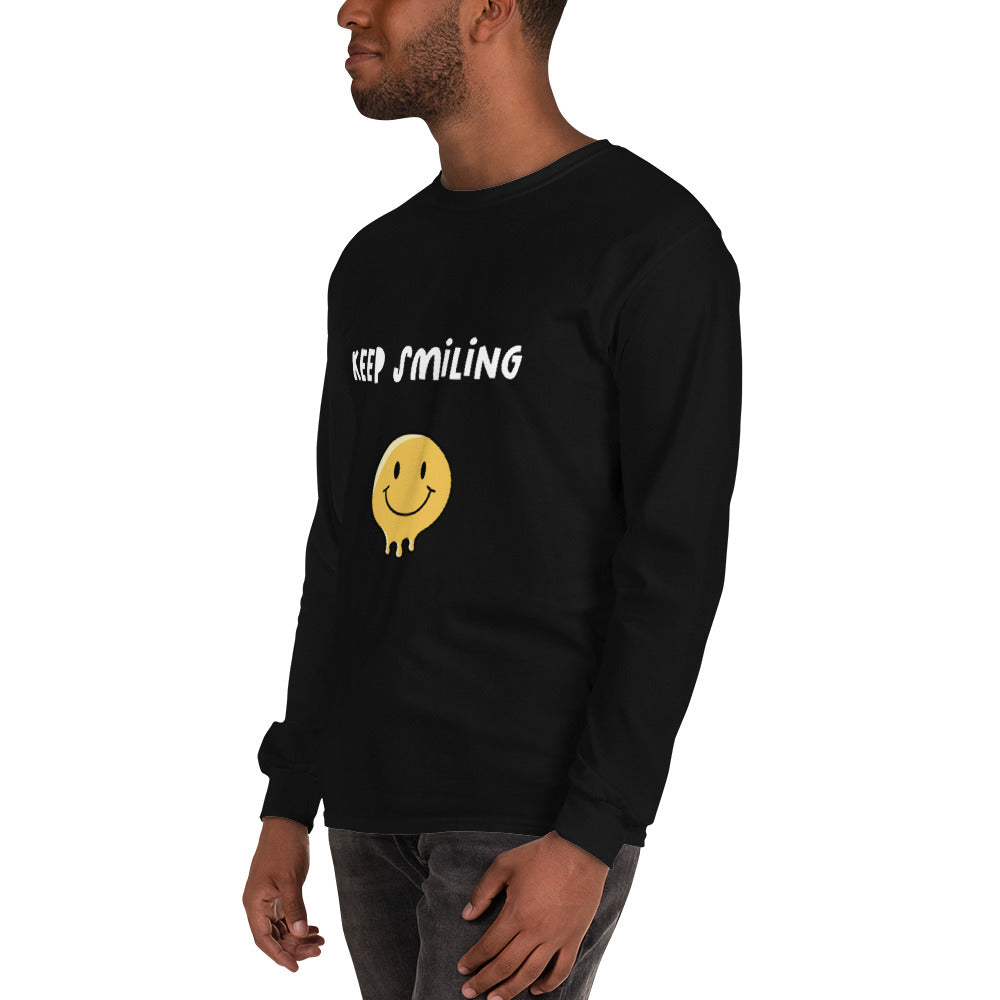 Keep Smiling Men’s Long Sleeve Shirt