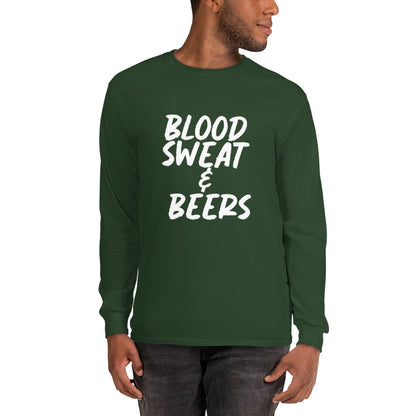 Blood Sweat & Beers Men’s Long Sleeve Shirt