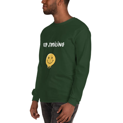 Keep Smiling Men’s Long Sleeve Shirt