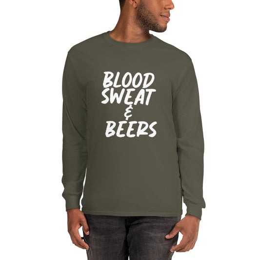 Blood Sweat & Beers Men’s Long Sleeve Shirt