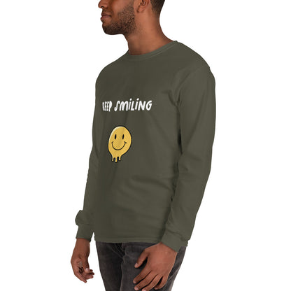 Keep Smiling Men’s Long Sleeve Shirt