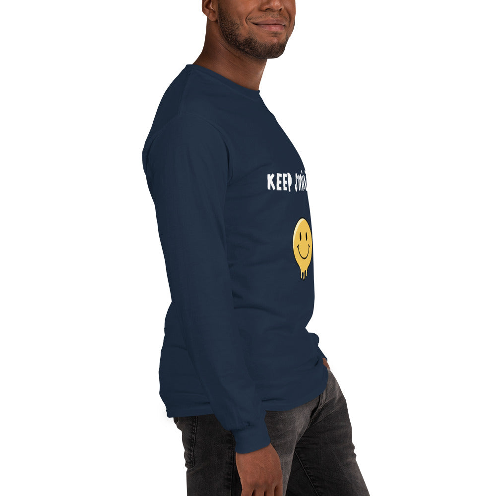 Keep Smiling Men’s Long Sleeve Shirt