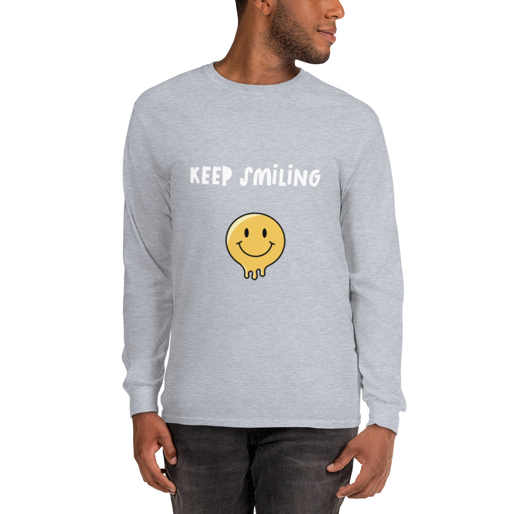 Keep Smiling Men’s Long Sleeve Shirt