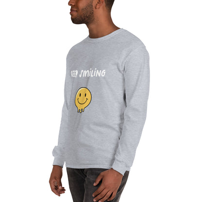 Keep Smiling Men’s Long Sleeve Shirt