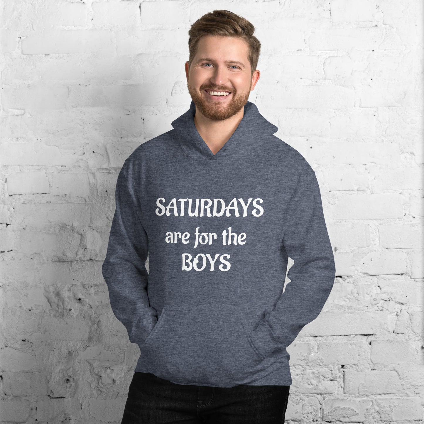 Saturdays are for the Boys Unisex Hoodie