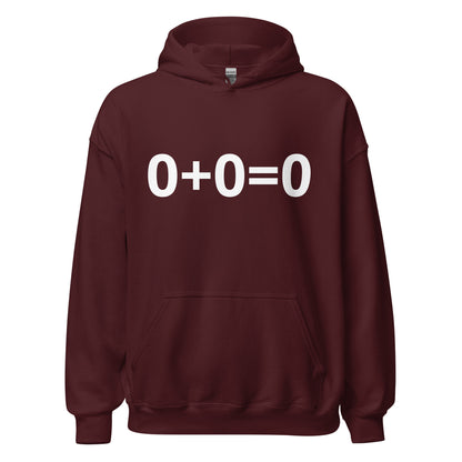 0+0=0 Unisex Hoodie