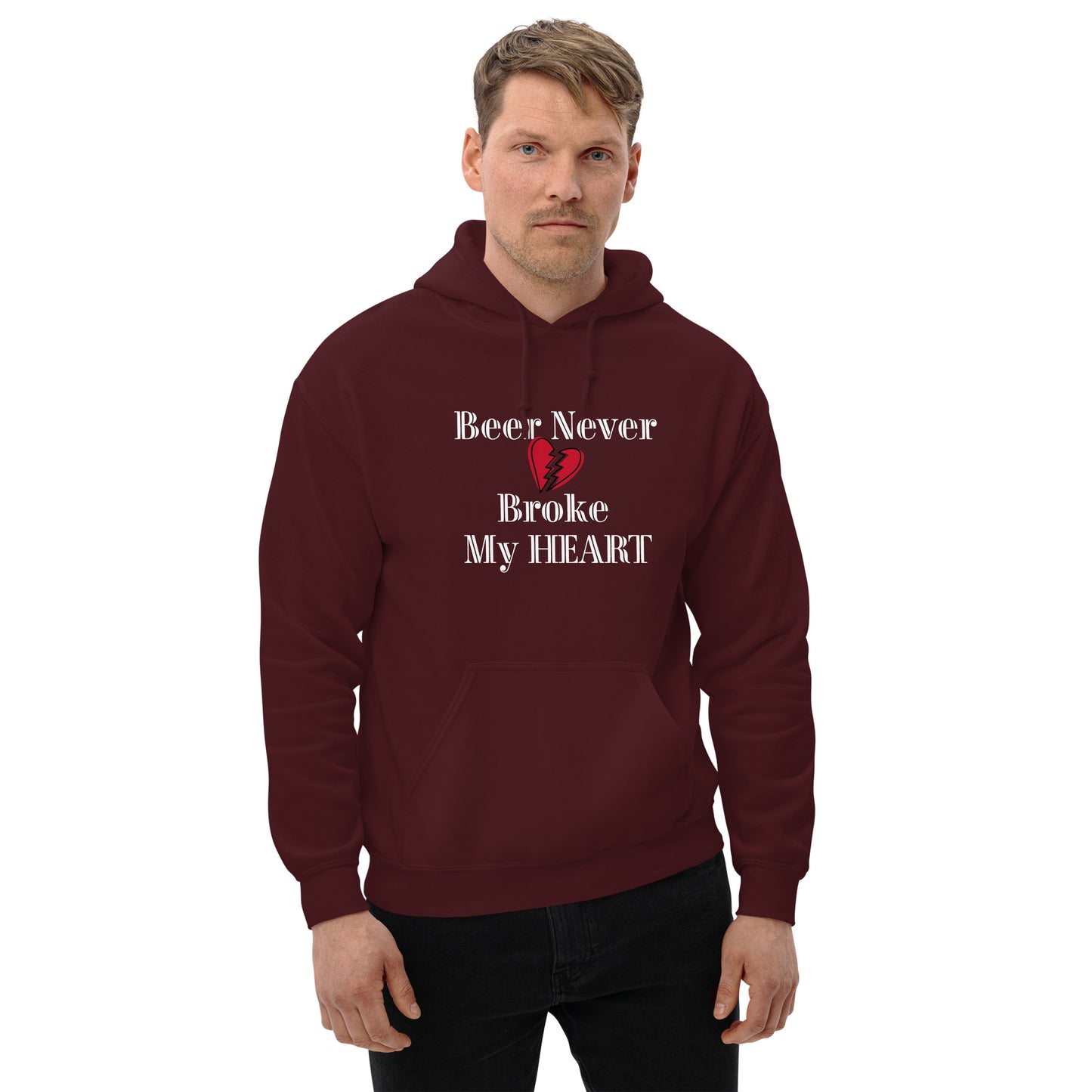 Beer never broke my heart Unisex Hoodie