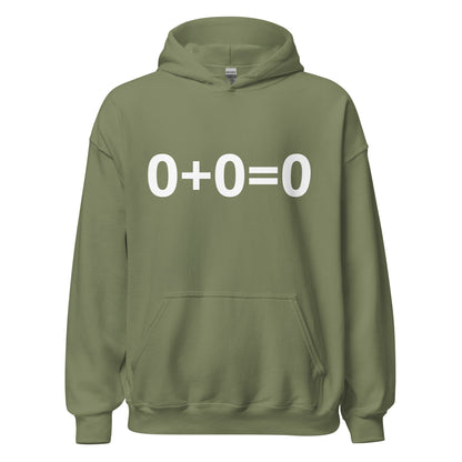 0+0=0 Unisex Hoodie