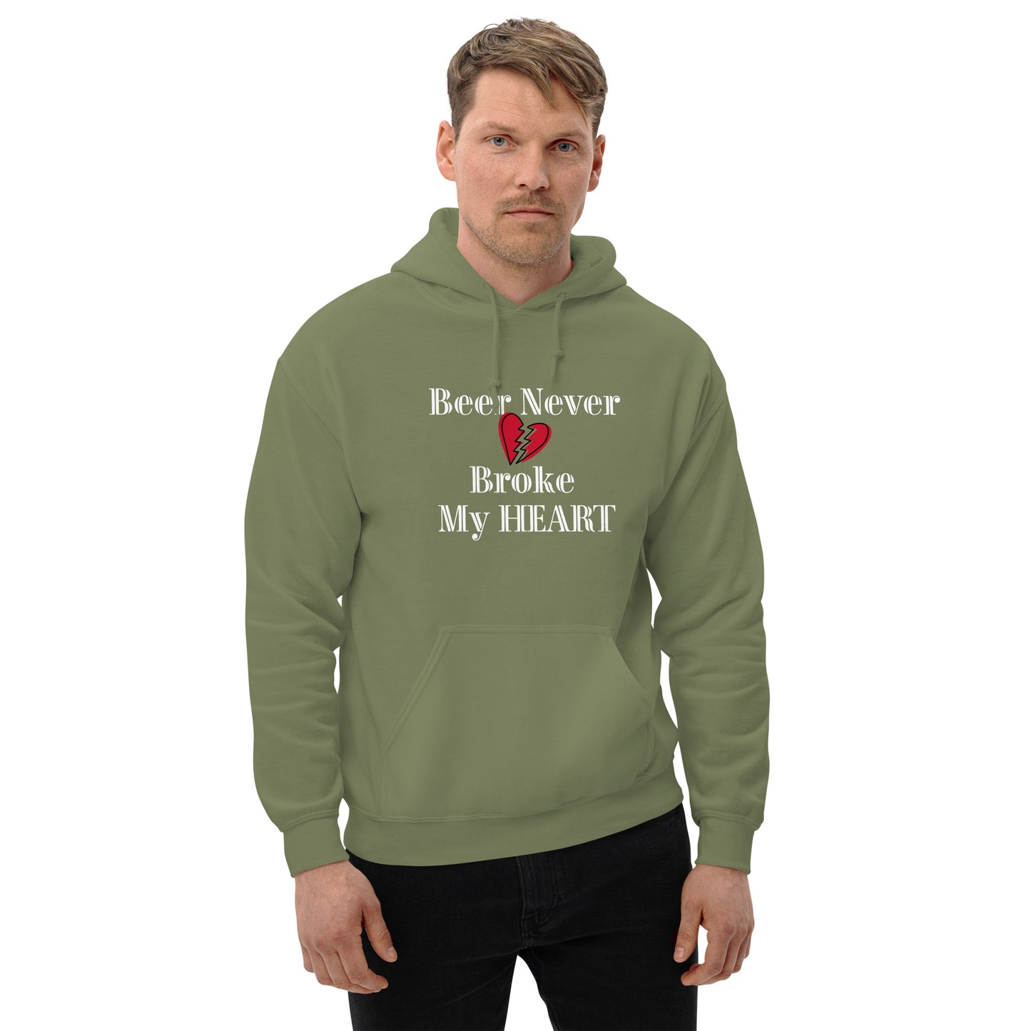 Beer never broke my heart Unisex Hoodie