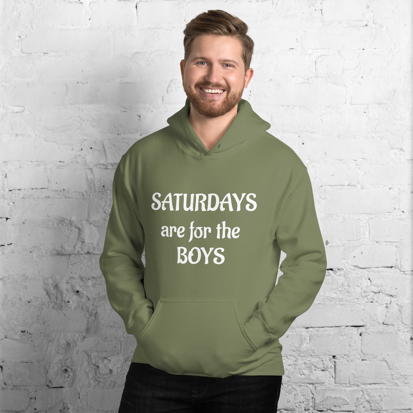 Saturdays are for the Boys Unisex Hoodie