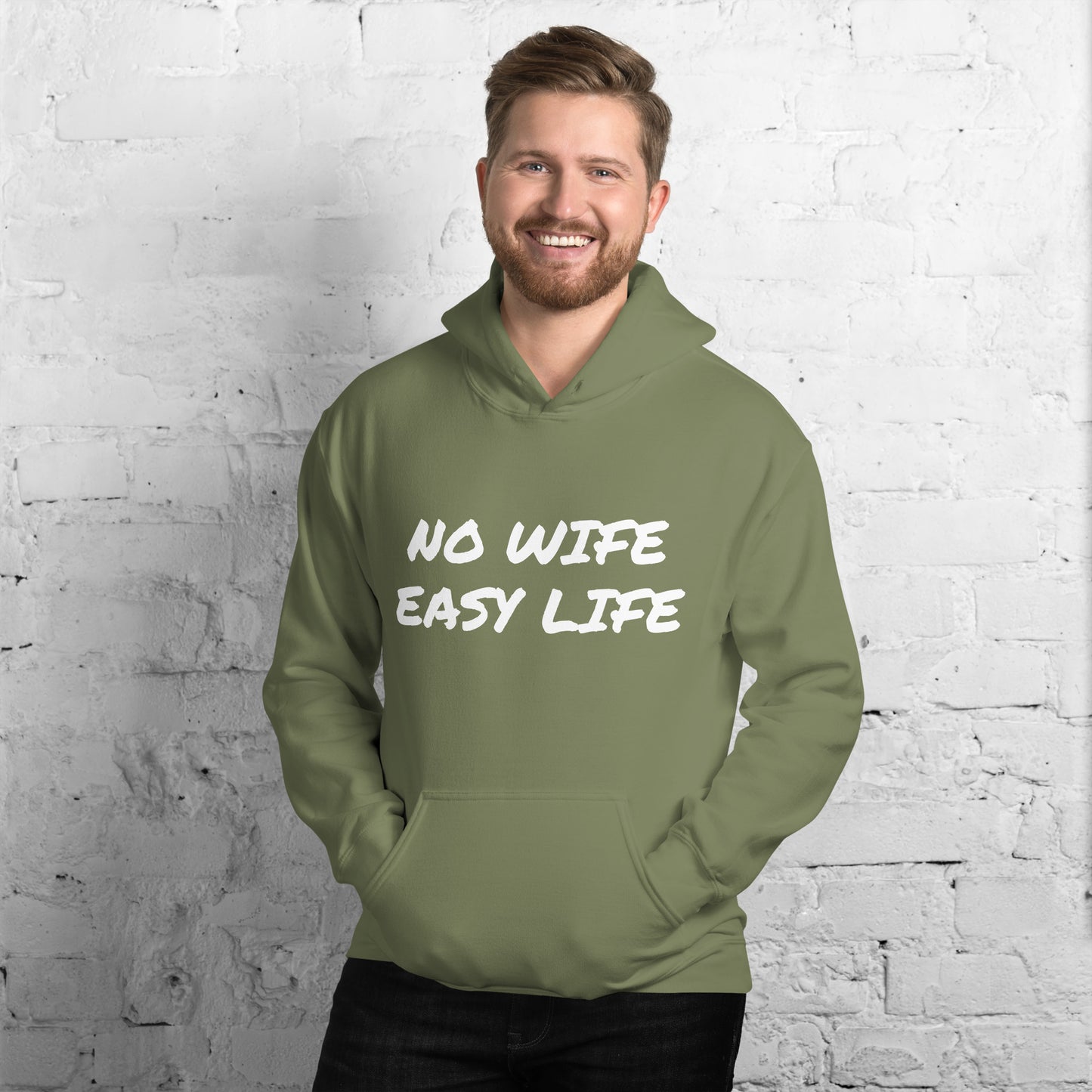 NO WIFE EASY LIFE Unisex Hoodie