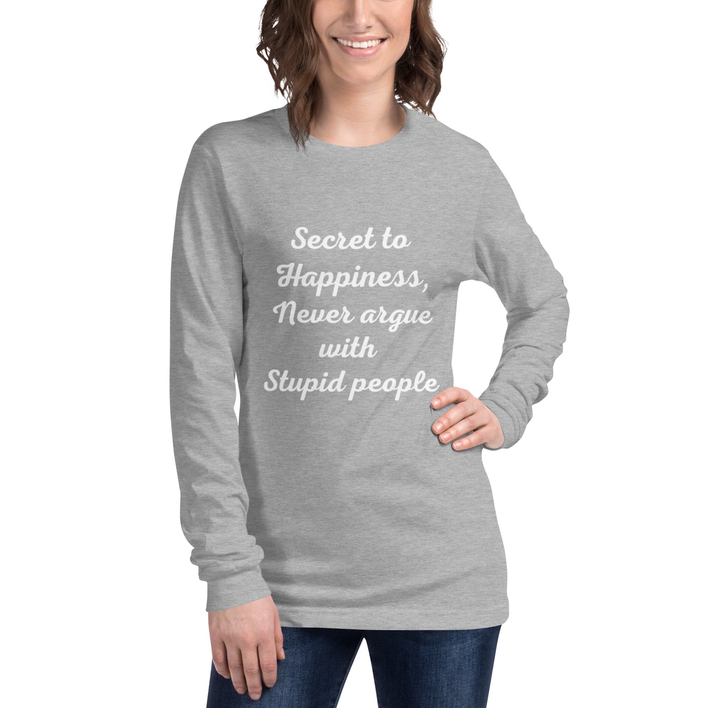 Secret to Happiness Unisex Long Sleeve Tee