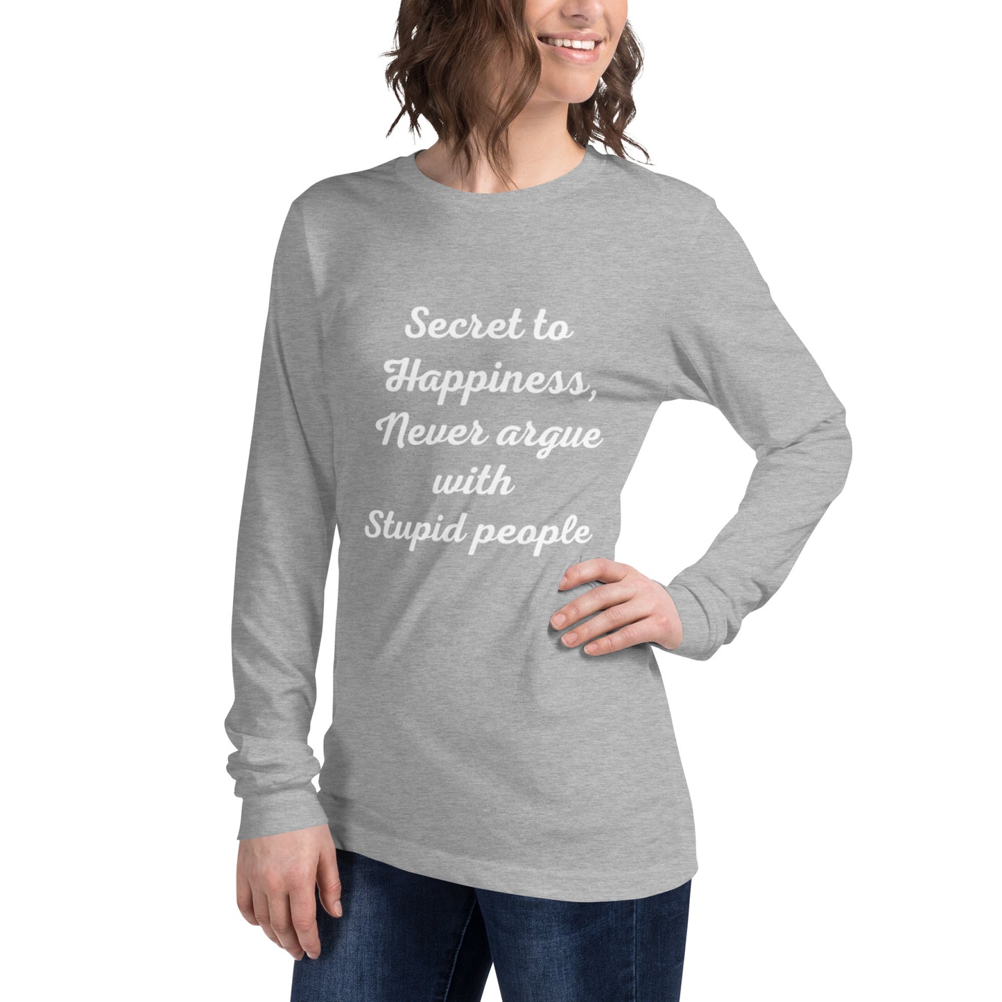 Secret to Happiness Unisex Long Sleeve Tee