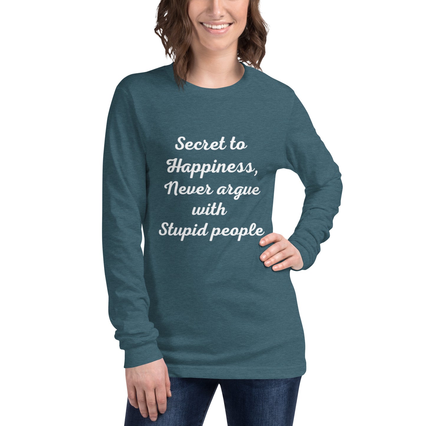 Secret to Happiness Unisex Long Sleeve Tee