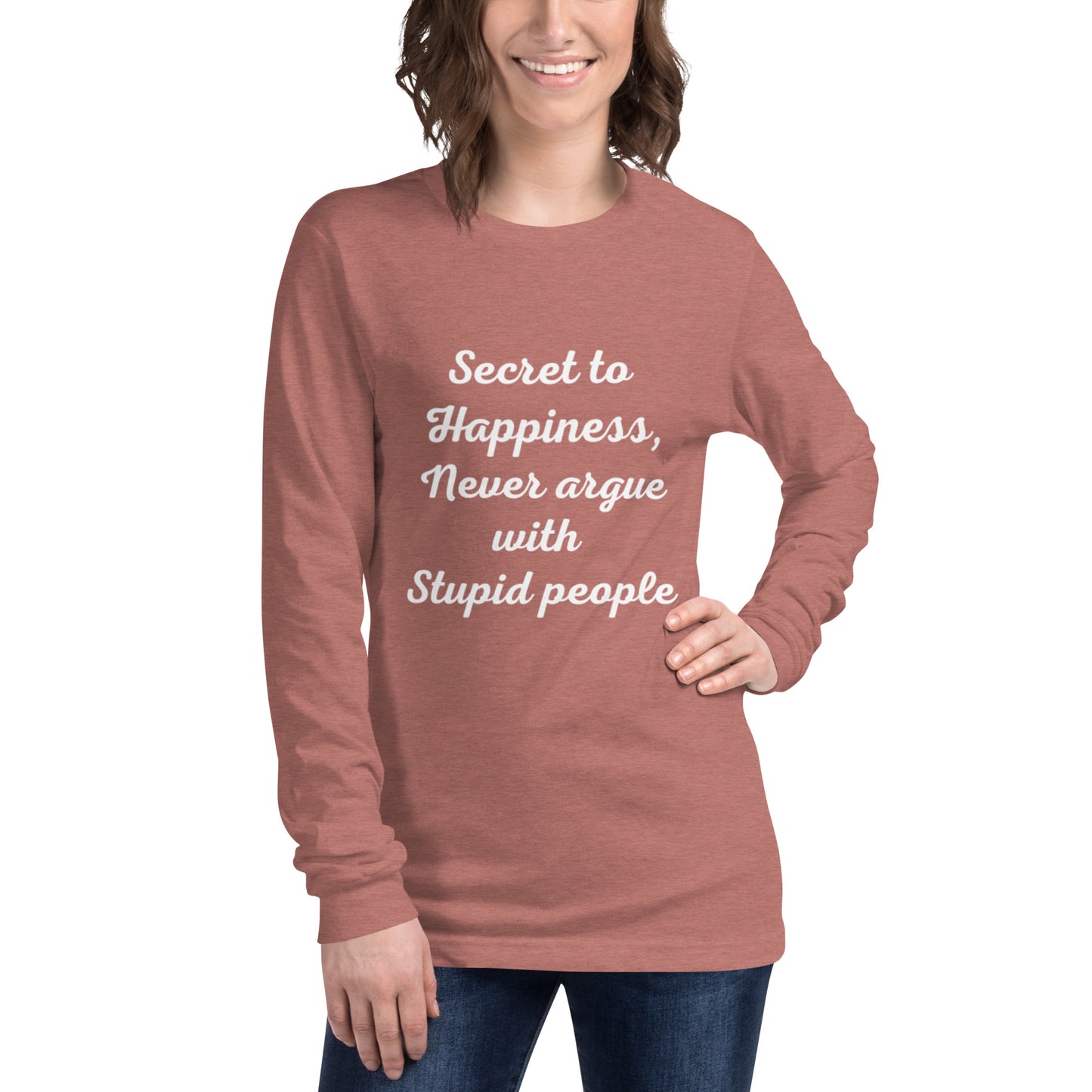 Secret to Happiness Unisex Long Sleeve Tee