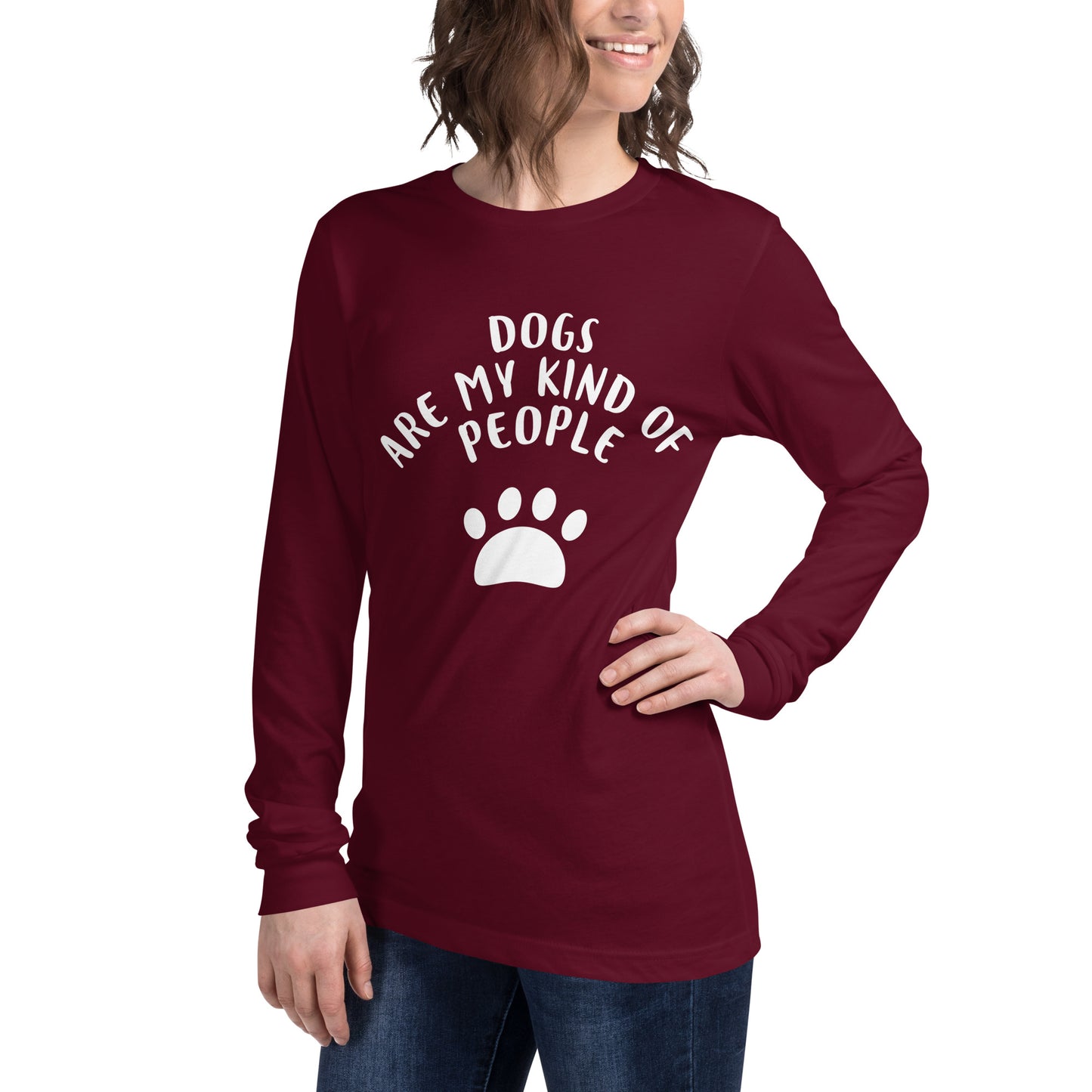 Dogs Are My Kind Of People Unisex Long Sleeve Tee