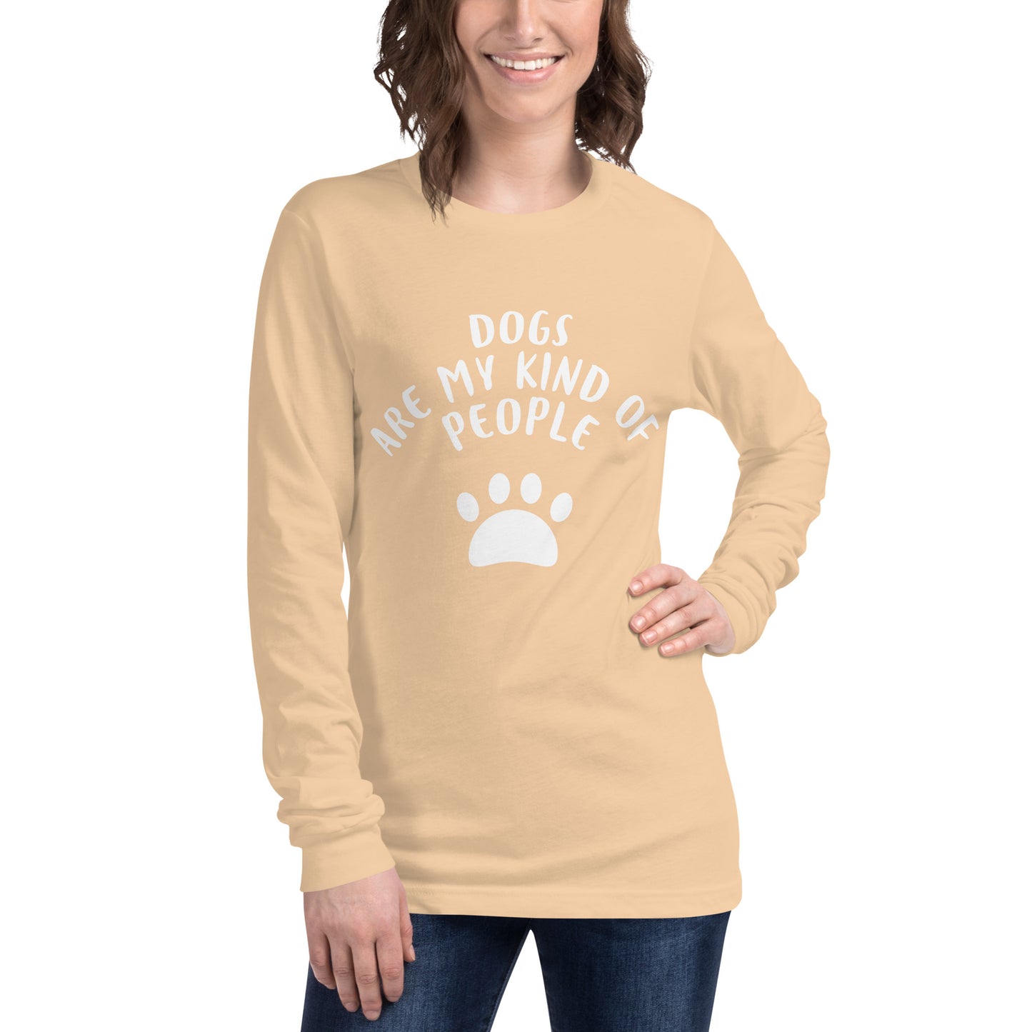 Dogs Are My Kind Of People Unisex Long Sleeve Tee