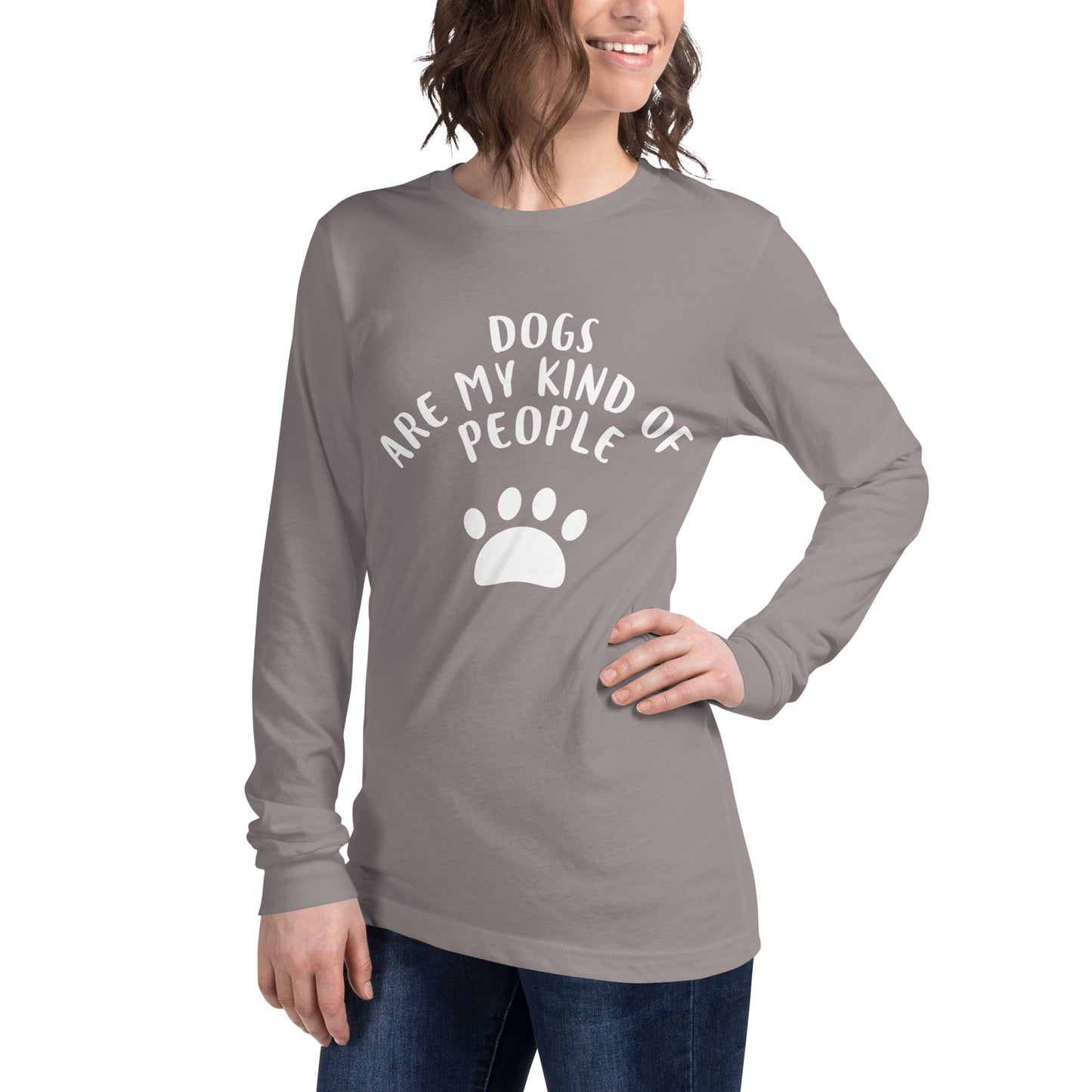 Dogs Are My Kind Of People Unisex Long Sleeve Tee