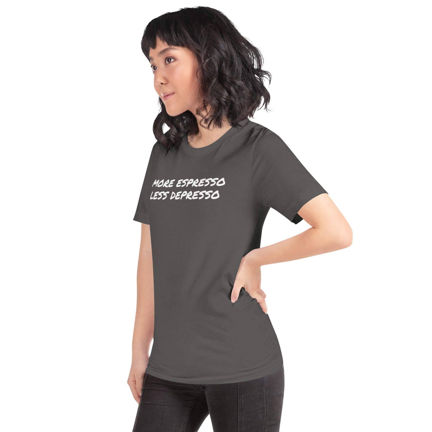 More Espresso Less Depresso Unisex t-shirt