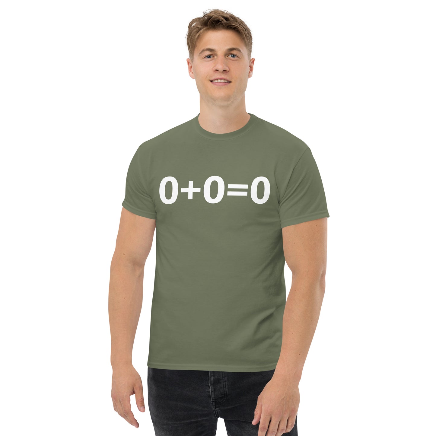 Zero plus Zero = Zero Men's classic tee