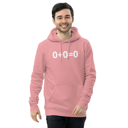 0+0=0 Unisex essential eco hoodie