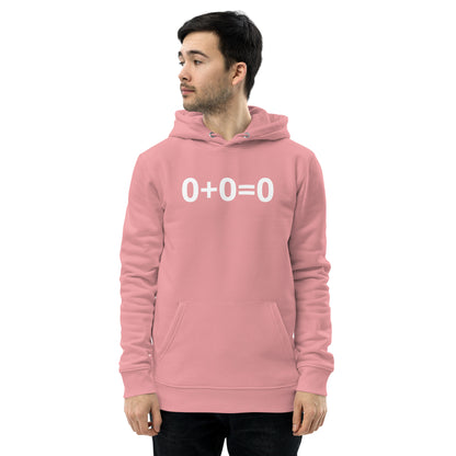 0+0=0 Unisex essential eco hoodie