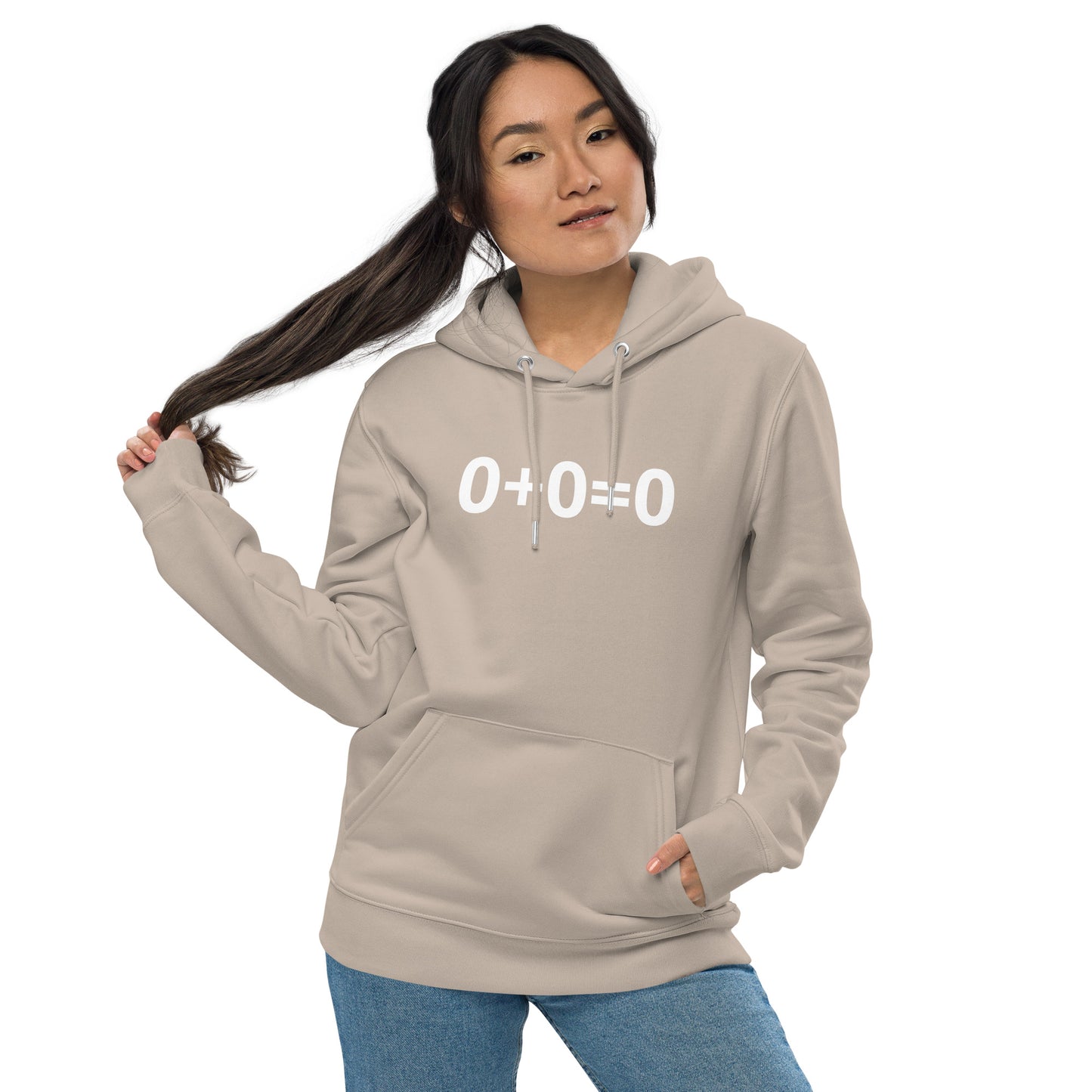 0+0=0 Unisex essential eco hoodie