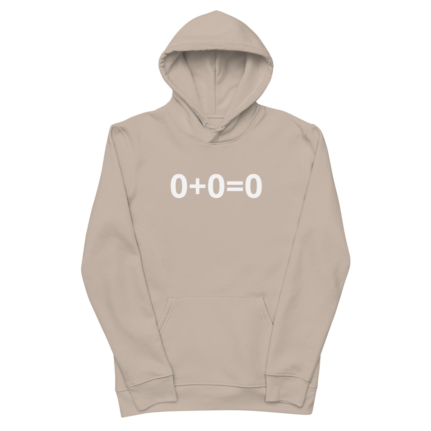 0+0=0 Unisex essential eco hoodie