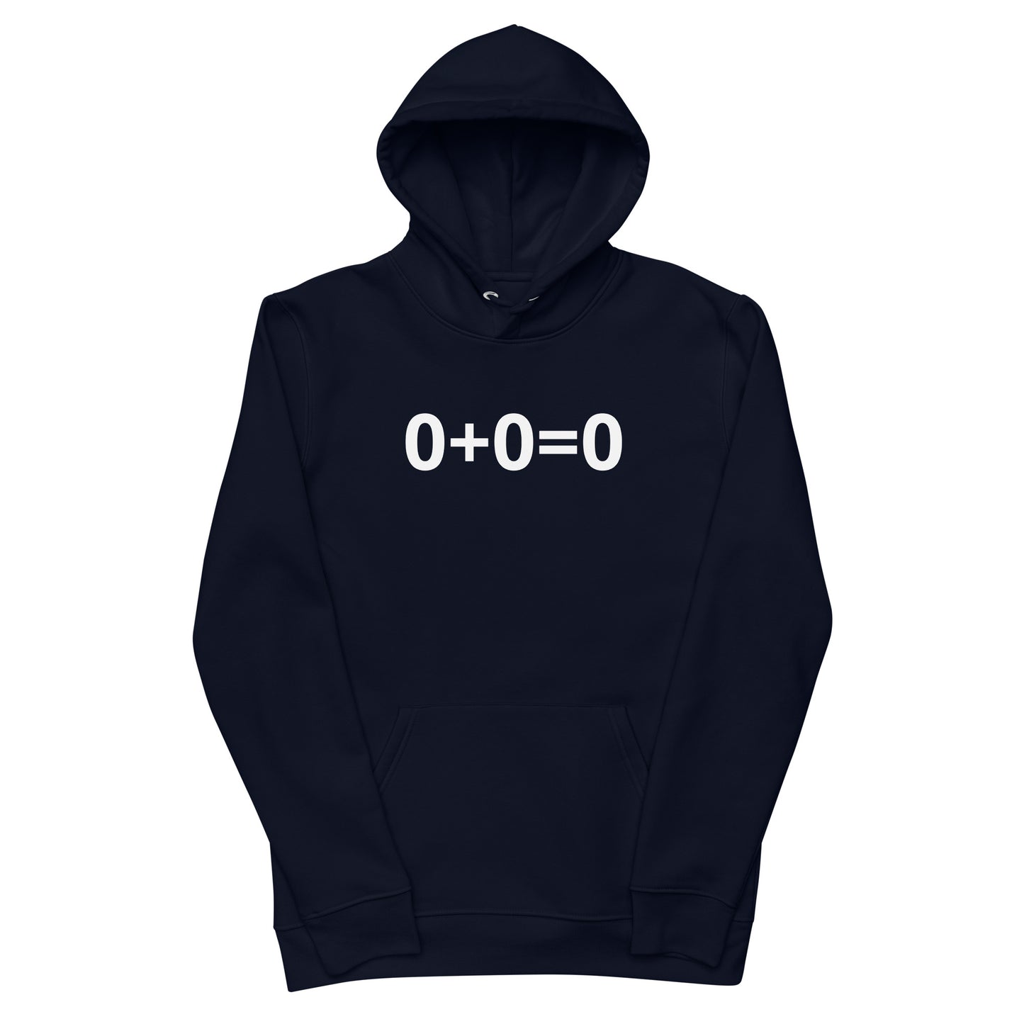 0+0=0 Unisex essential eco hoodie