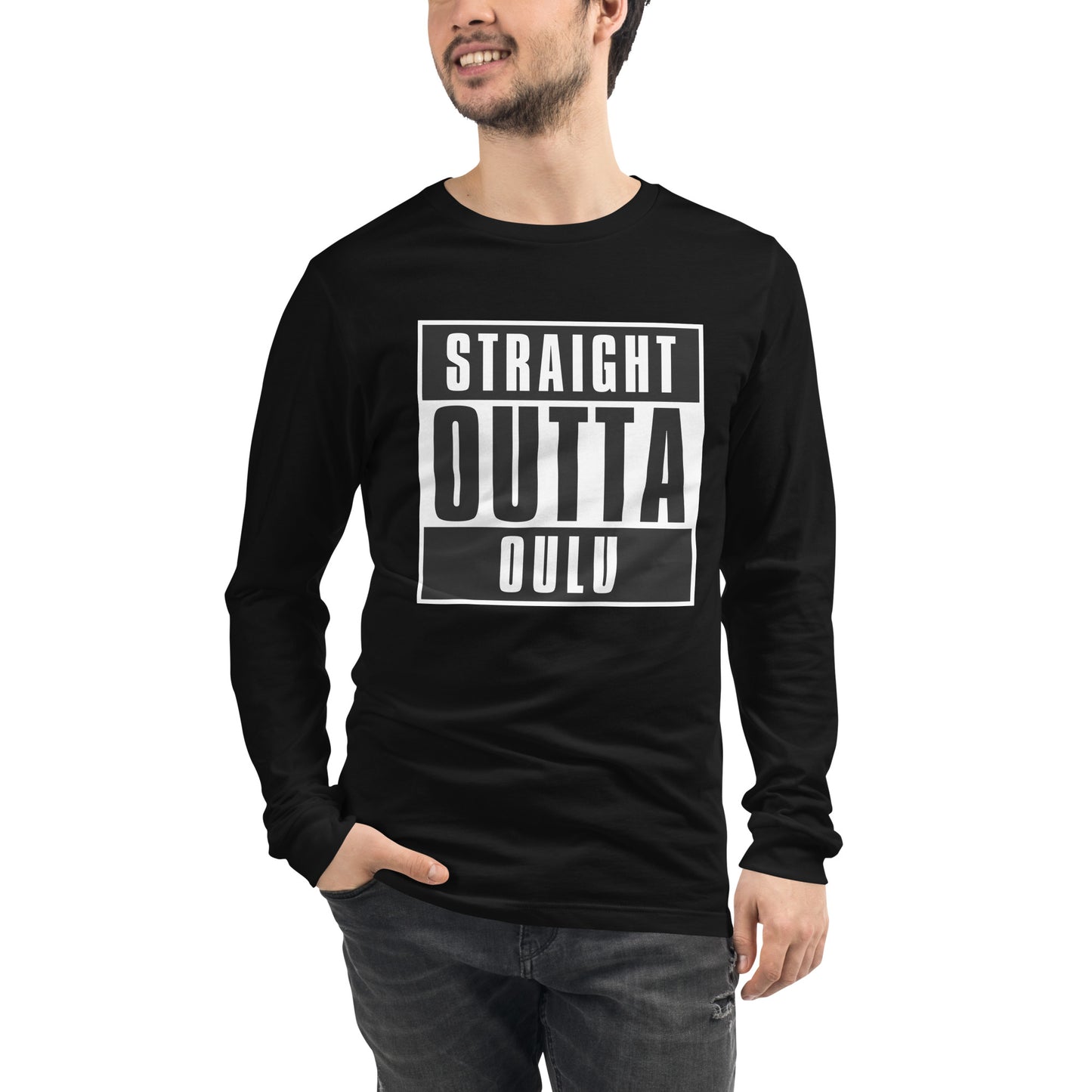 Straight Outta Oulu Unisex Long Sleeve Tee