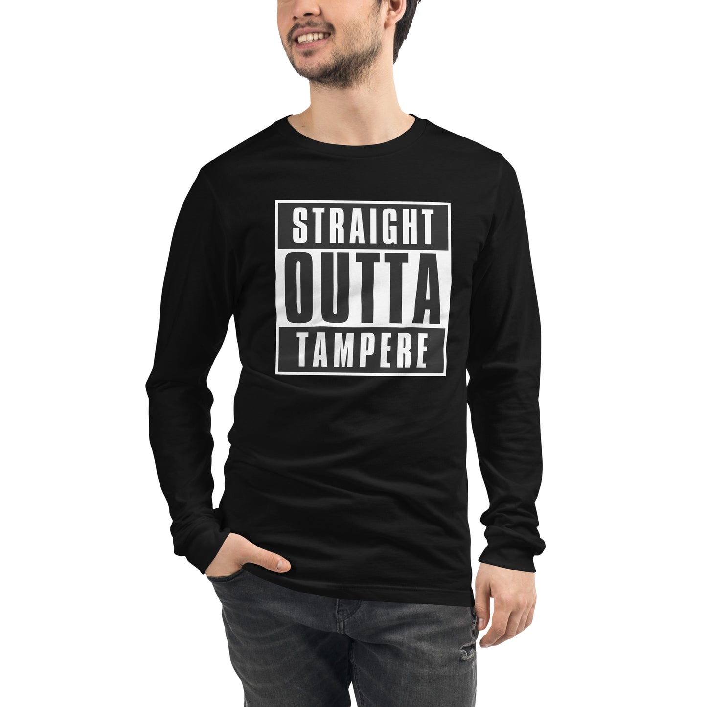 Straight Outta Tampere Unisex Long Sleeve Tee