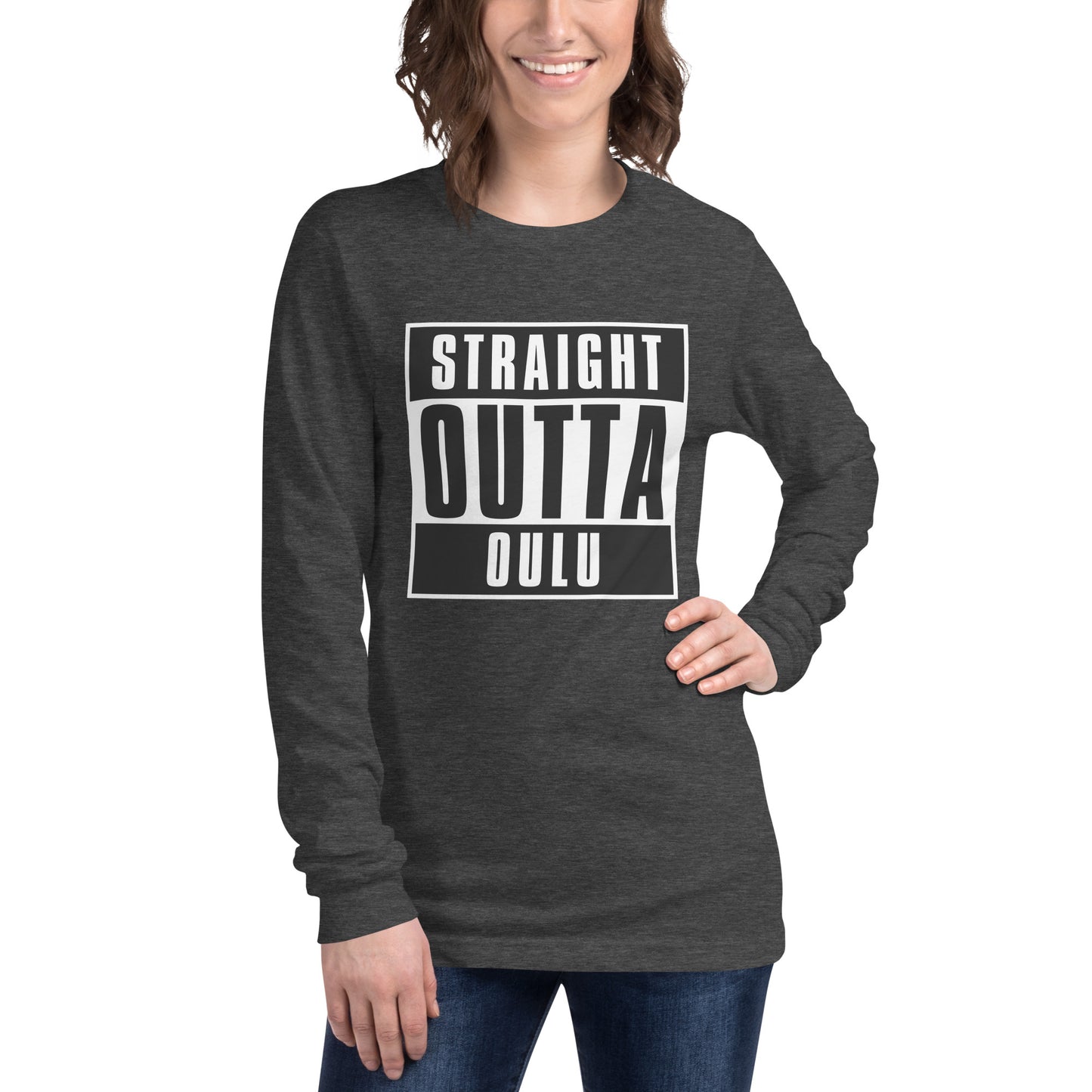 Straight Outta Oulu Unisex Long Sleeve Tee