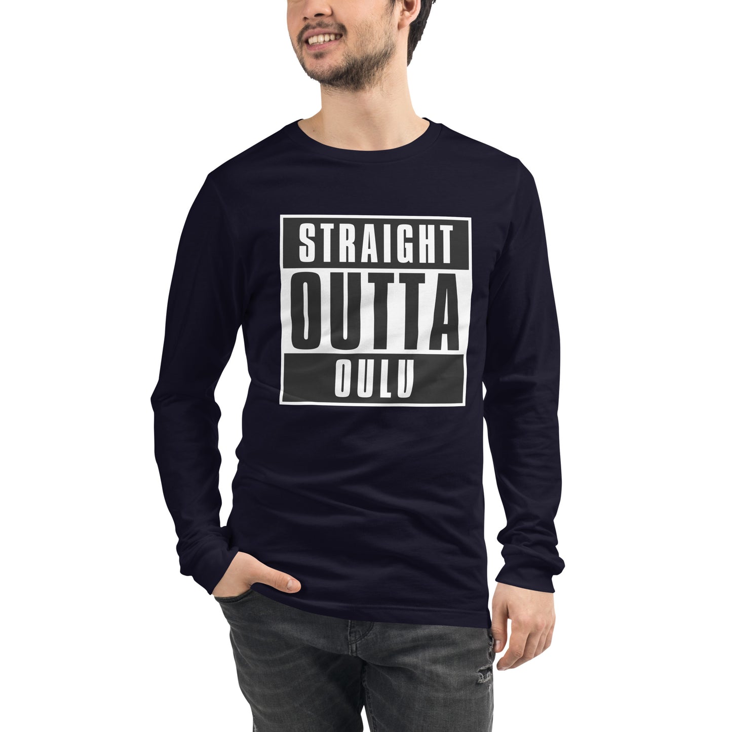 Straight Outta Oulu Unisex Long Sleeve Tee