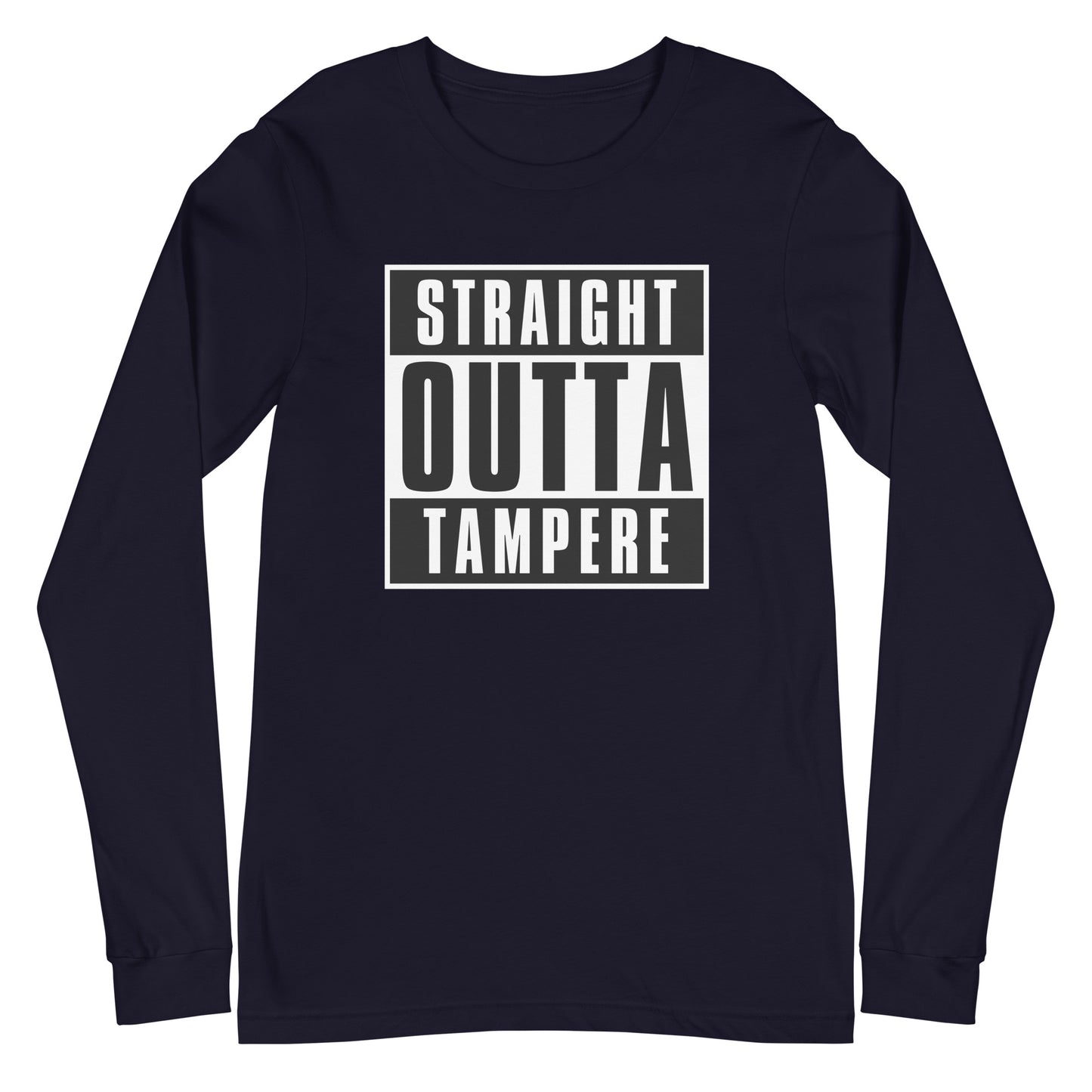 Straight Outta Tampere Unisex Long Sleeve Tee