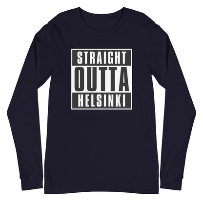 Straight Outta Helsinki Unisex Long Sleeve Tee