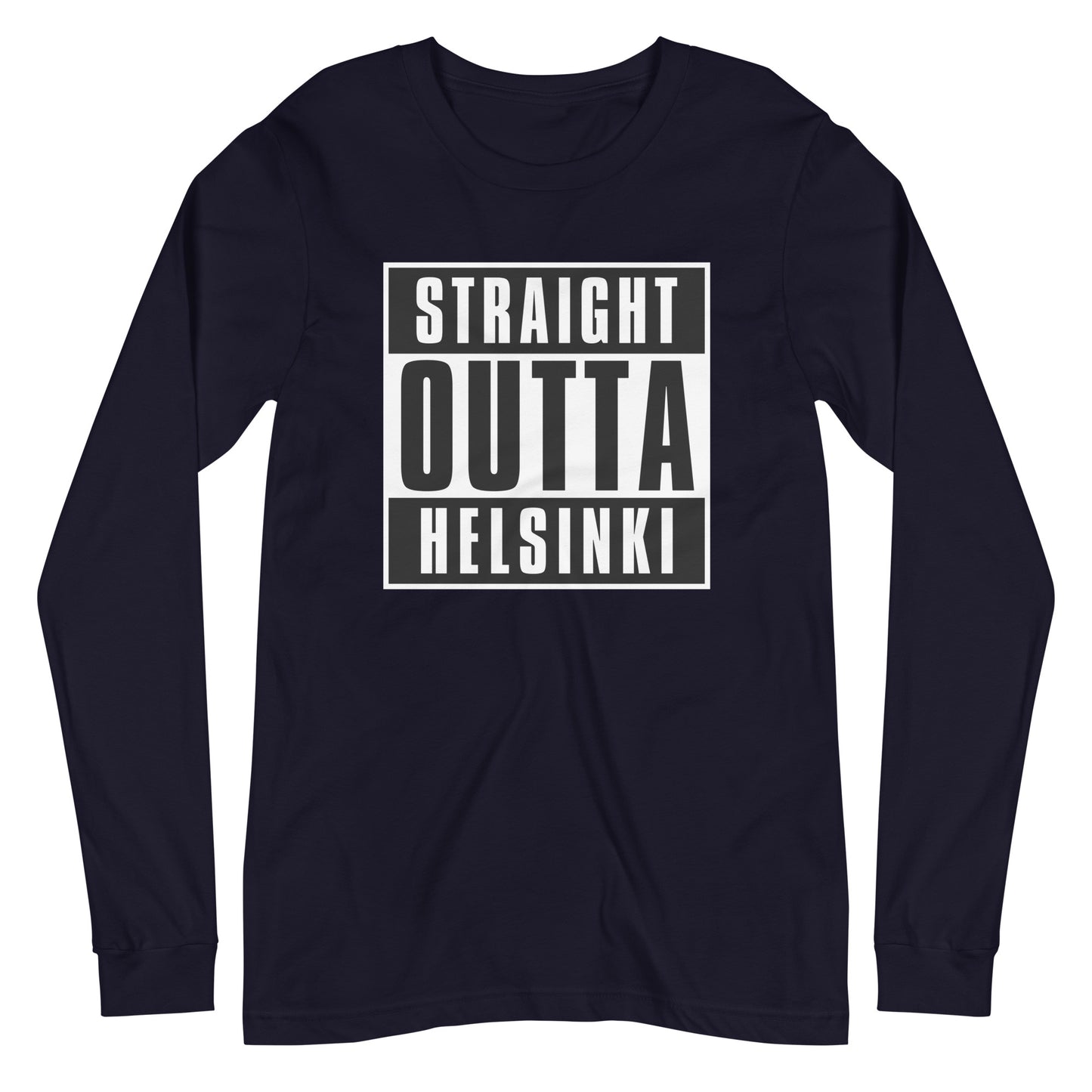 Straight Outta Helsinki Unisex Long Sleeve Tee