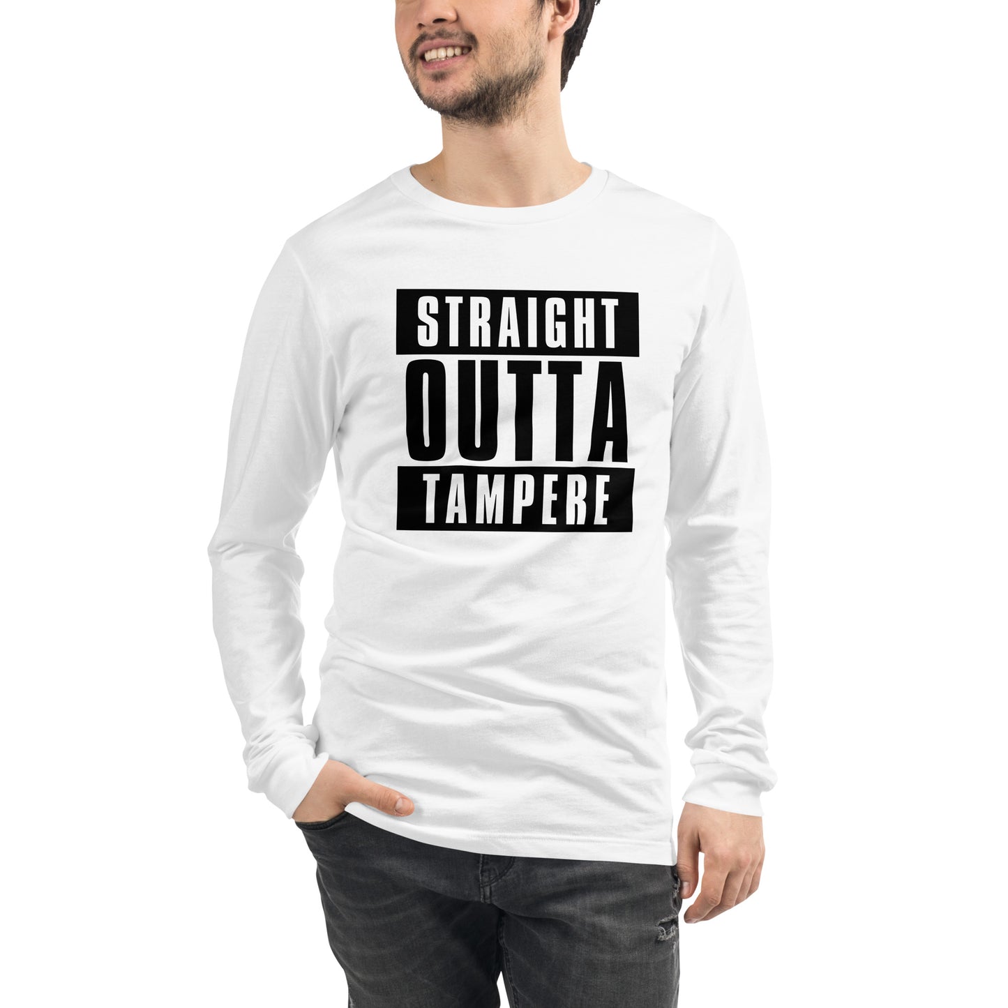 Straight Outta Tampere Unisex Long Sleeve Tee