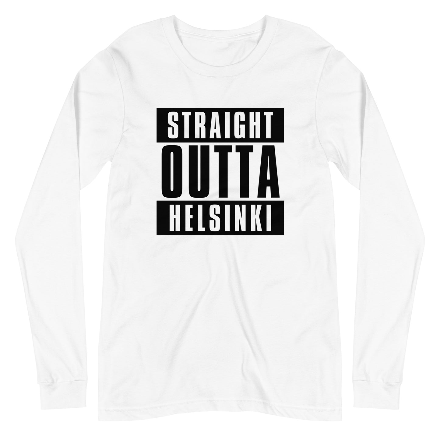 Straight Outta Helsinki Unisex Long Sleeve Tee